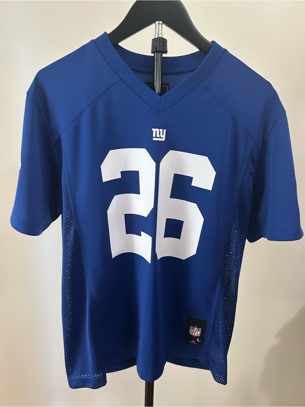 NFL Youth Blue #26 Football Jersey - Giants Style